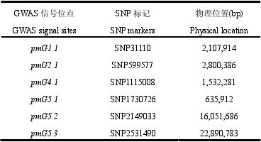  3.2 GWAS źλ SNP Ϣ