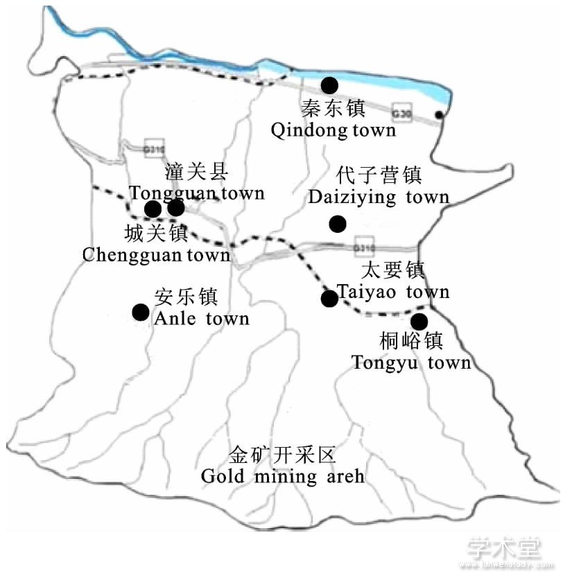 ͼ1 صͼFig.1 Map of Tongguan county