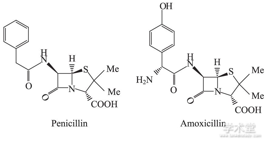 Fig.5 Penicillin and Amoxicillinͼ5ùغͰĪҩ